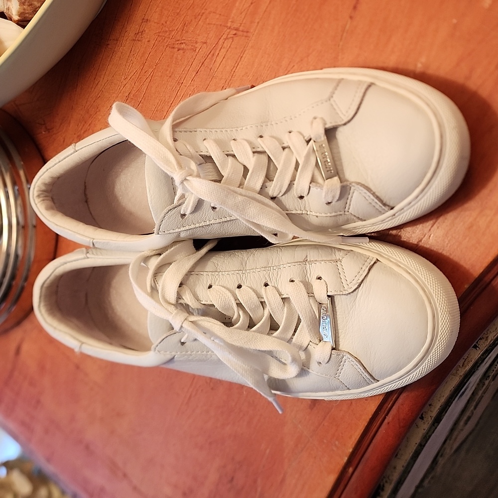 J Slides white leather sneakers 6.5